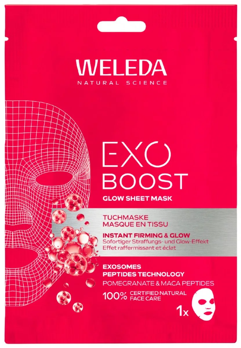 Exo Boost Glow Stoffen Masker by Weleda in 20 ml – product photo