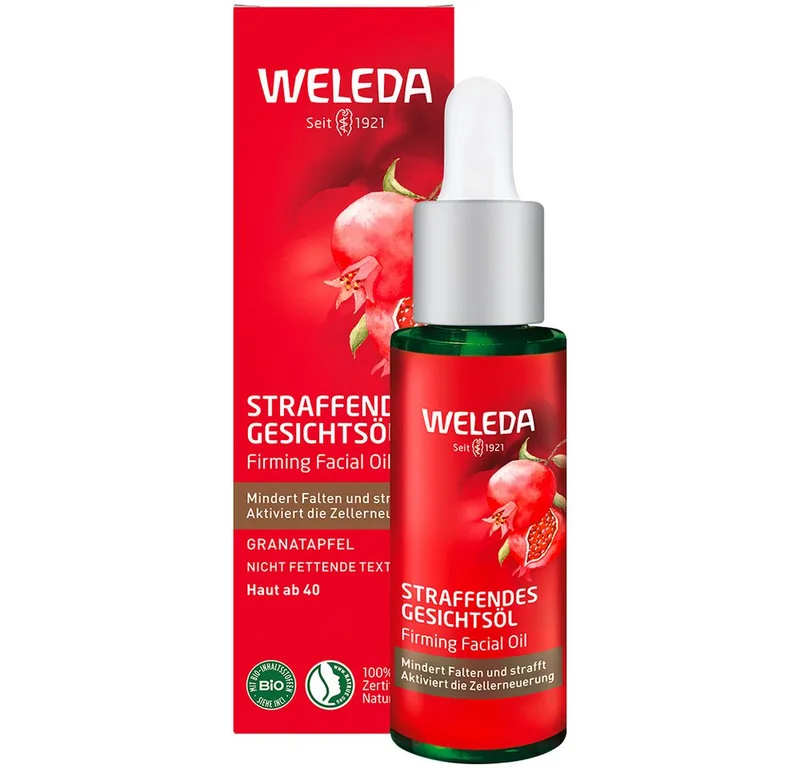 Gesichtsöl Straffendes Gesichtsöl Granatapfel, Mindert Falten und strafft - Aktiviert die Zellerneuerung von Weleda – Produktfoto