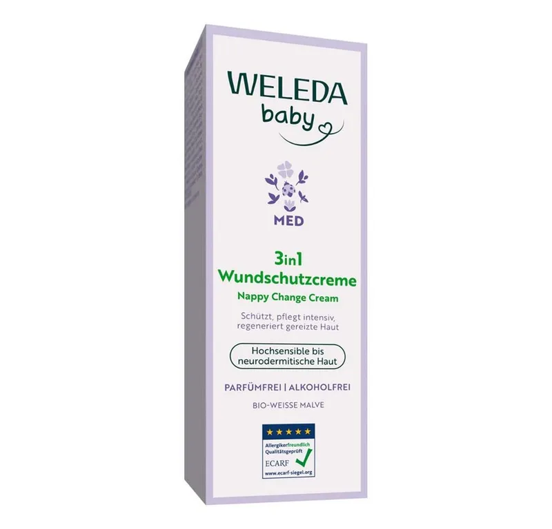 Körpercreme Baby MED Weisse Malve - 3in1 Wundschutzcreme de Weleda en 50 ml – photo du produit 2 sur 4