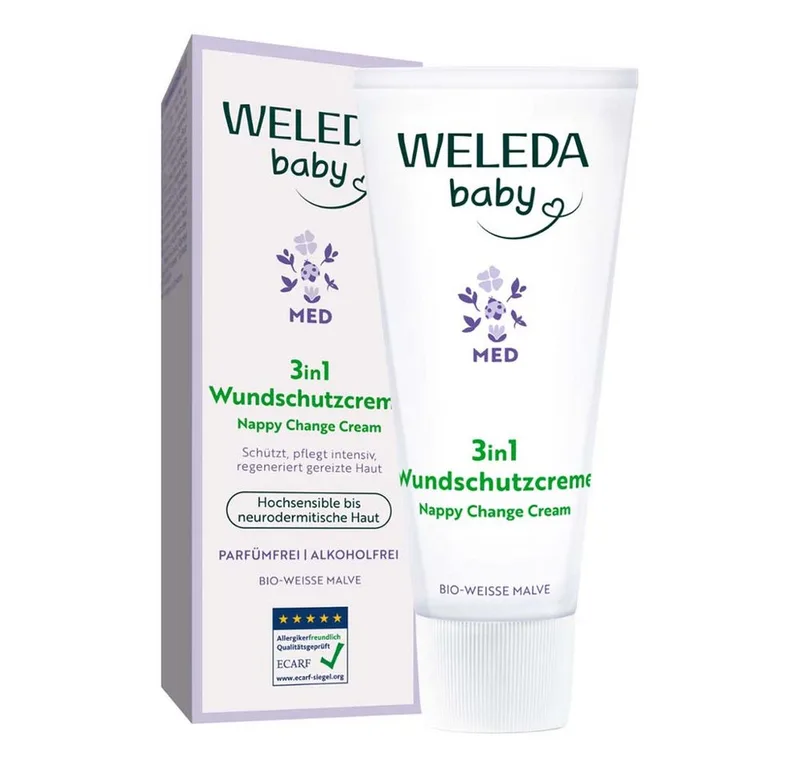 Körpercreme Baby MED Weisse Malve - 3in1 Wundschutzcreme de Weleda en 50 ml – photo du produit 4 sur 4