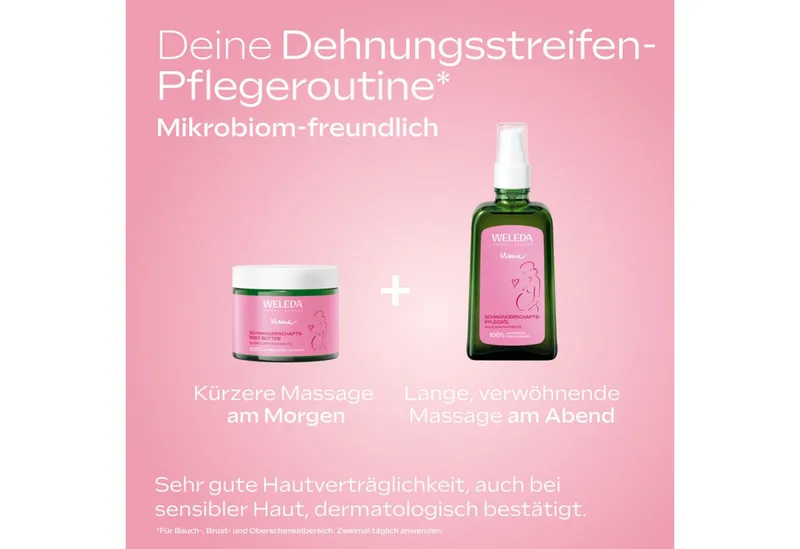 Mama Zwangerschaps body butter Body Butter fra Weleda i 150 ml – produktbillede 4 af 5