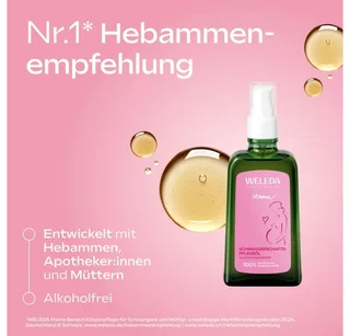 Mama zwangerschapsverzorgingsolie Lichaamsolie fra Weleda i 100 ml – produktbillede 5 af 5