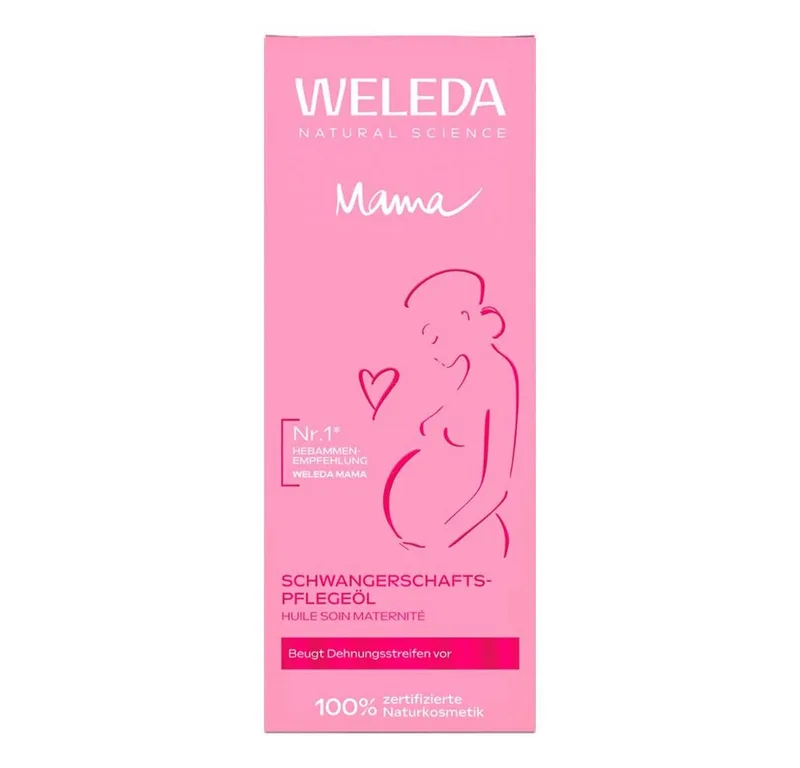 Mama zwangerschapsverzorgingsolie Lichaamsolie fra Weleda i 100 ml – produktbillede 2 af 5