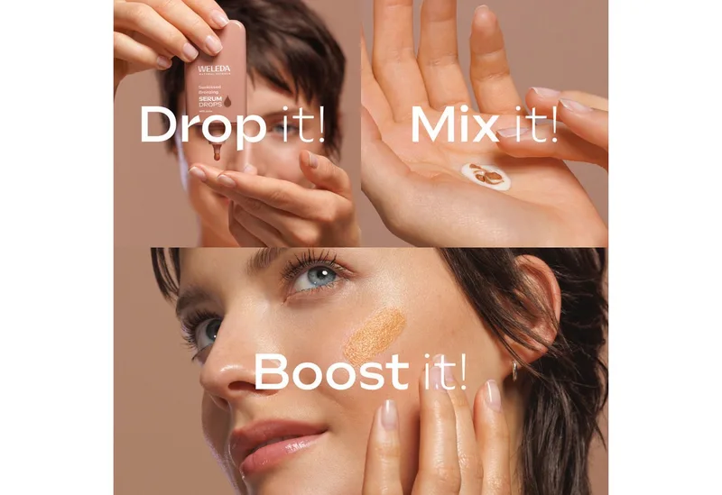 Serum Drops Sunkissed Bronzing Serum fra Weleda i 30 ml – produktbillede 3 af 5