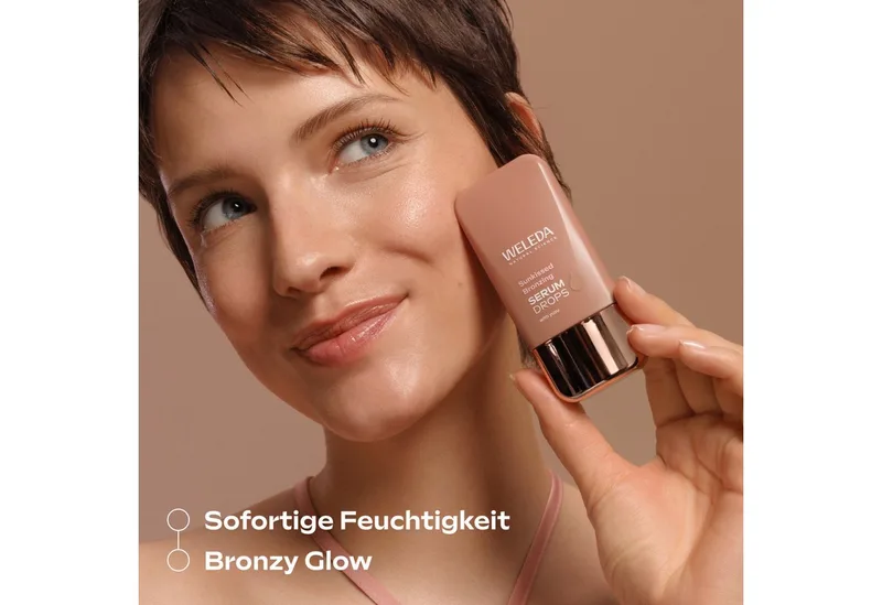 Serum Drops Sunkissed Bronzing Serum fra Weleda i 30 ml – produktbillede 4 af 5