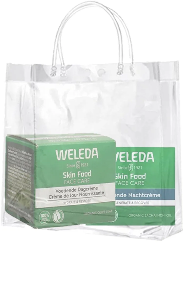 Skin Food Face Care Dagcreme 40ml & Nacht Crème 40 ml – in Transparant Tasje by Weleda in 40 ml – product photo