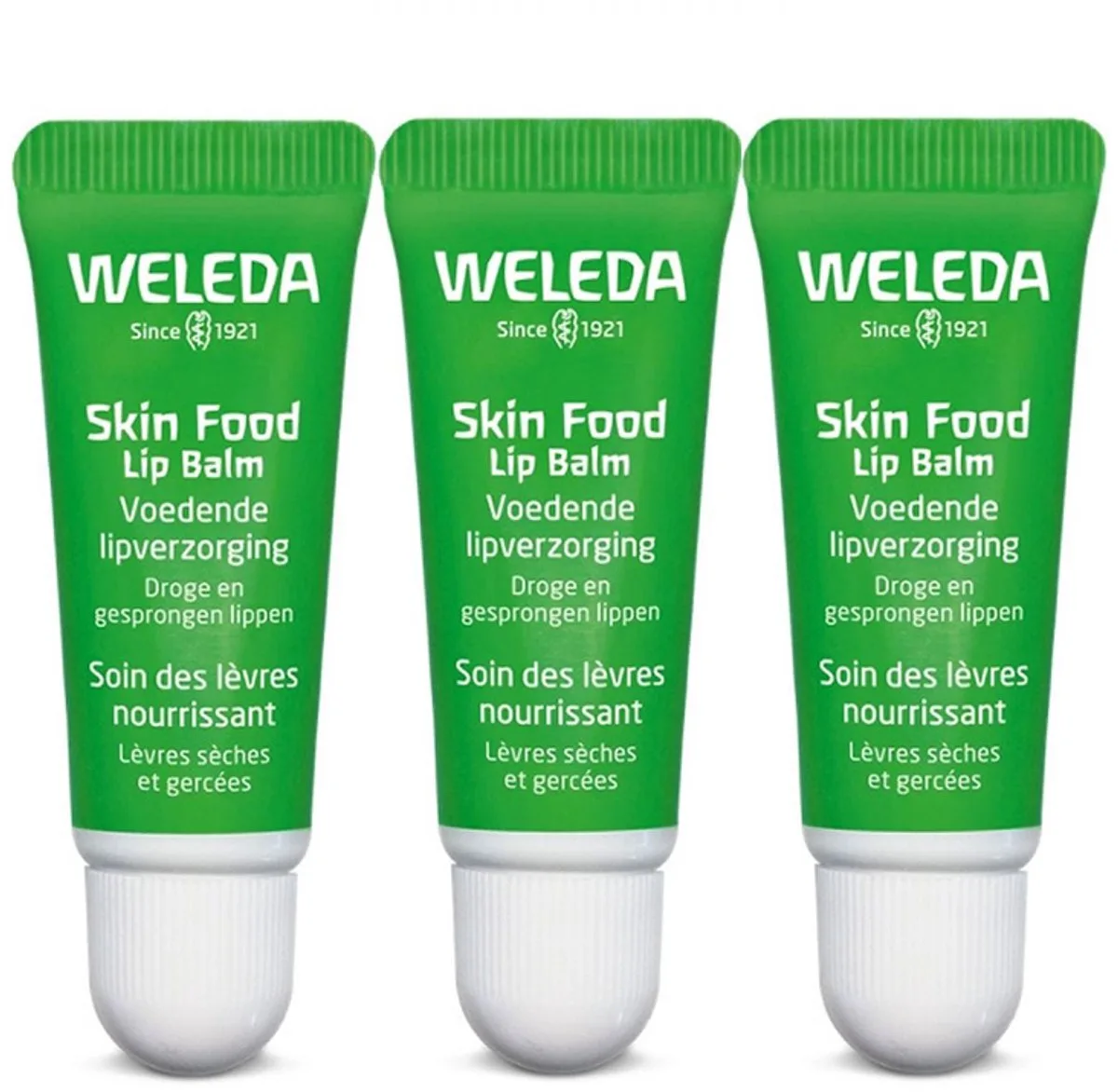 Skin Food Lip Balm Voedende Lipverzorging 3x8ml by Weleda in Transparent – product photo