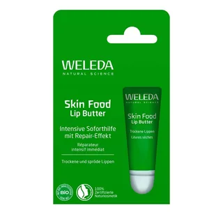 Skin Food Lip Butter Lippenbalsem fra Weleda i Hvid, 8 ml – produktbillede 2 af 3