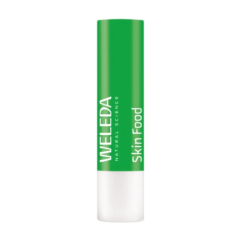 Skin Food lip butter stick - voedt & herstelt de lippen - voor droge en gesprongen lippen - natuurlijke glans & zachte lippen - 100% natuurlijke ingrediënten - 4,8 g de Weleda – photo du produit