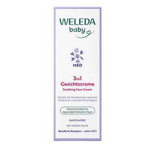 Tagescreme Baby Derma Weiße Malve - Gesichtscreme von Weleda in 50 ml – Produktfoto 2 von 4