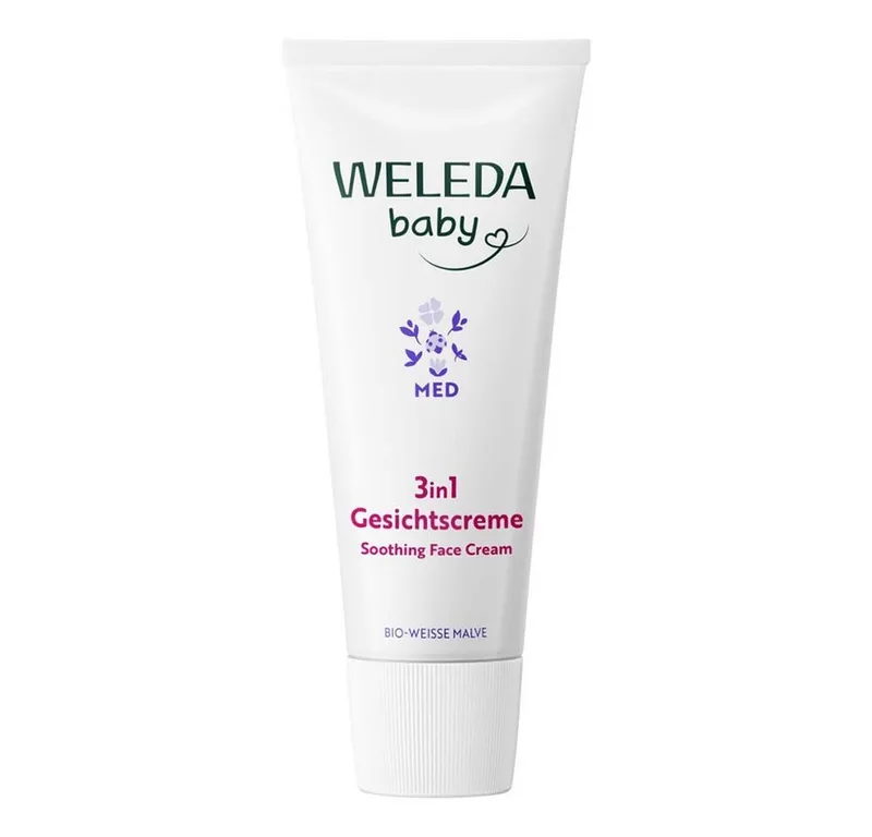 Tagescreme Baby Derma Weiße Malve - Gesichtscreme von Weleda in 50 ml – Produktfoto 1 von 4