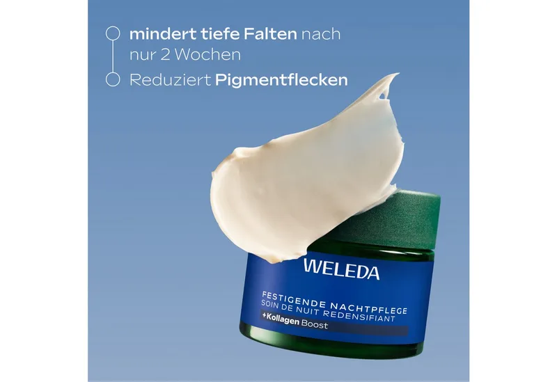 Verstevigende nachtverzorging Blauwe Gentiaan en Edelweiss Nachtcrème fra Weleda i 40 ml – produktbillede 2 af 3