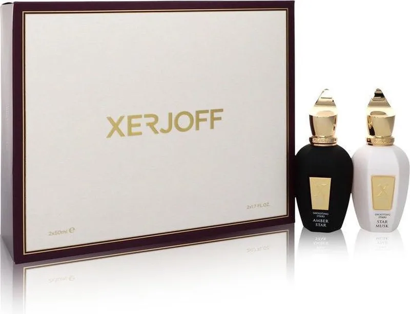 Shooting Stars Amber Star & Star Musk by Xerjoff - Gift Set - 50 ml EDP in Amber Star + 50 ml EDP in Star Musk Both Unisex Fragrances by Xerjoff – product photo