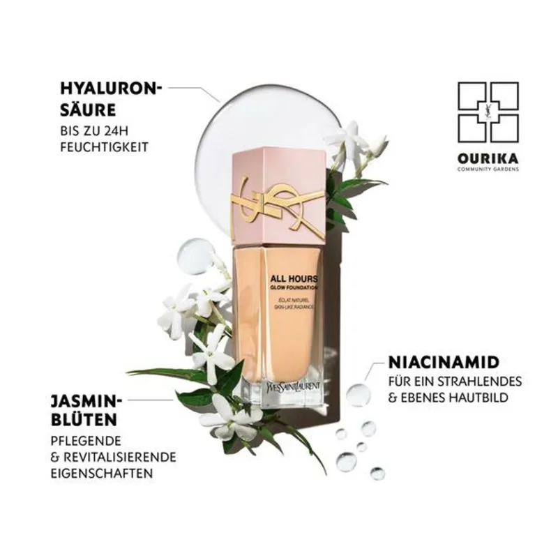 All Hours Glow Foundation Vloeibare foundation fra Yves Saint Laurent i Lyserød, 25 ml – produktbillede 3 af 3