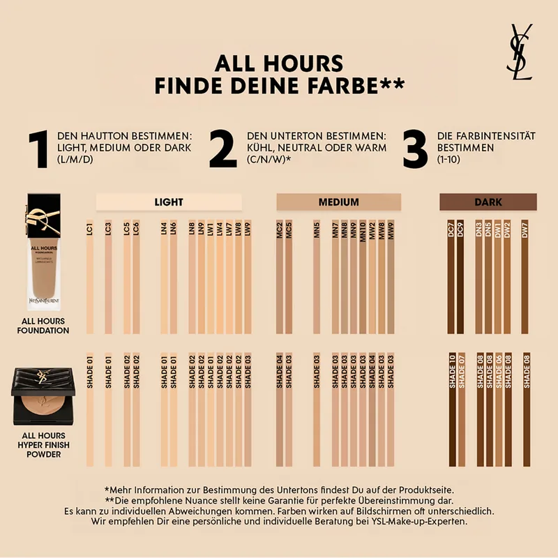 All hours Hyper Compactpoeder Compact Powder von Yves Saint Laurent in Rosa, 7.5 g – Produktfoto 2 von 2