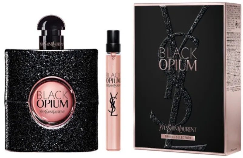 Black Opium Giftset 100 ml - Edp Spray 90ml/Edp Spray 10ml fra Yves Saint Laurent – produktbillede