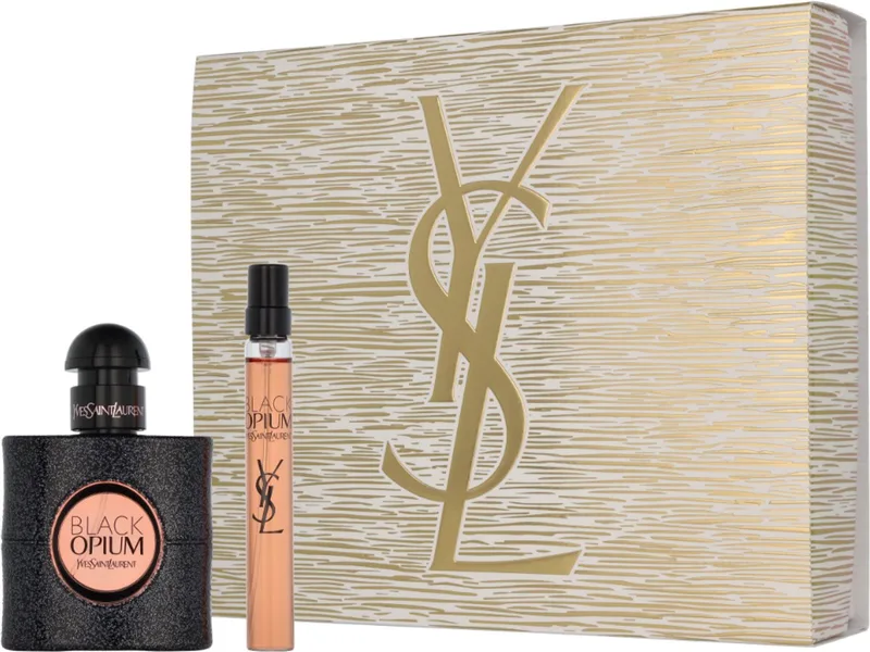 Black Opium Giftset 40 ml - Edp Spray 30ml/Edp Spray 10ml de Yves Saint Laurent – photo du produit