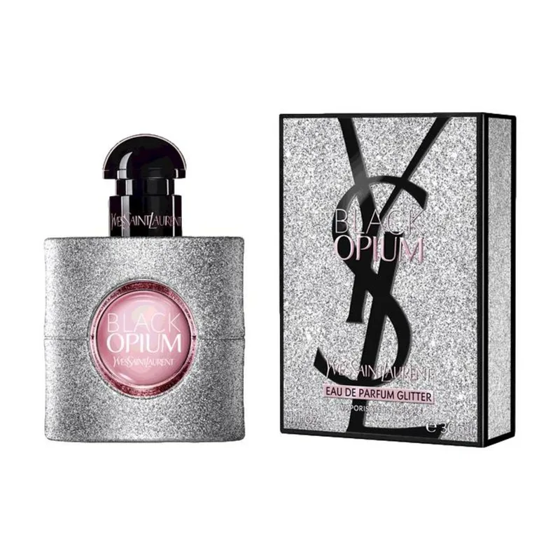 Black Opium Glitter Eau de Parfum Spray (uitlopend) von Yves Saint Laurent in 30 ml – Produktfoto 2 von 2