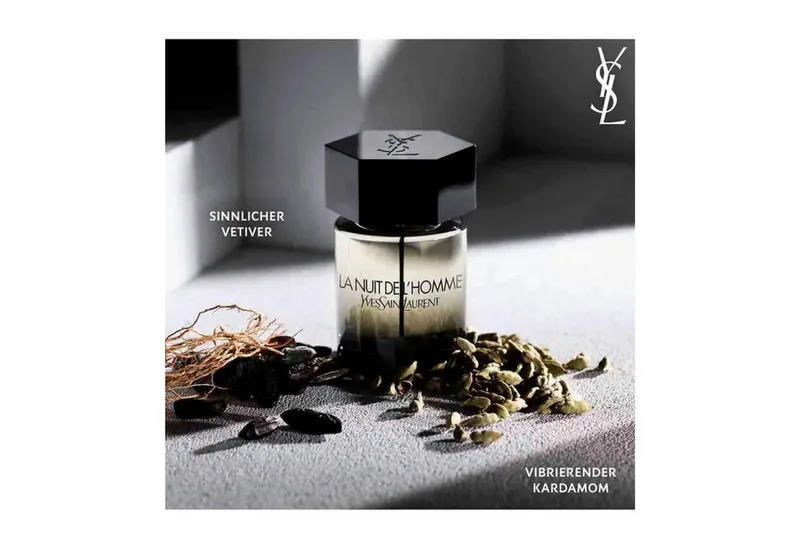 Duft-Set La Nuit de L’Homme EdT 100 ml inkl. 10 ml Reisegröße, 2-tlg., Originalduft mit praktischer 10-ml-Reisegröße – insgesamt 110 ml de Yves Saint Laurent – photo du produit 3 sur 5