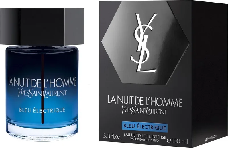 La Nuit De L'Homme Bleu Electrique Eau de Toilette Intense - Herenparfum fra Yves Saint Laurent i 100 ml – produktbillede