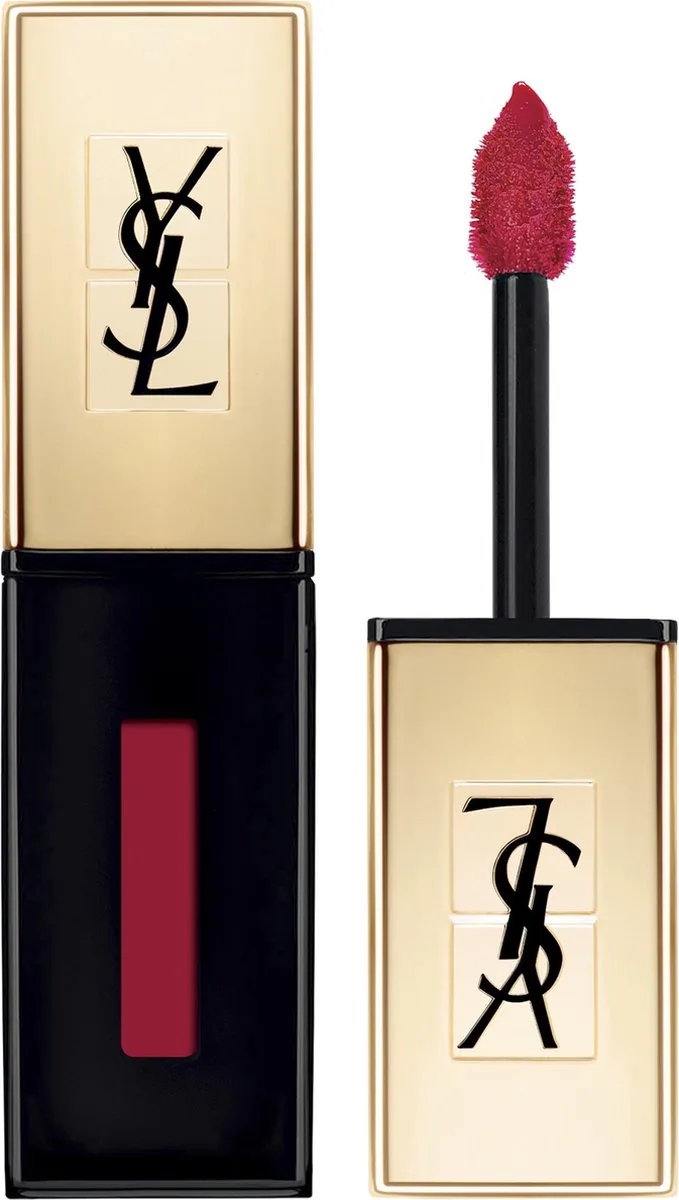 Long-lasting lipstick and lip gloss 2 in 1 Vernis À Lèvres (Glossy Stain) 6 ml 46 Rouge Fusain de Yves Saint Laurent en 46 Rouge Fusain – photo du produit