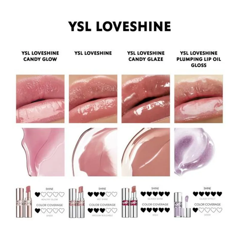 Loveshine Glans Lipgloss van Yves Saint Laurent in Roze, 6 ml – productfoto 2 van 2
