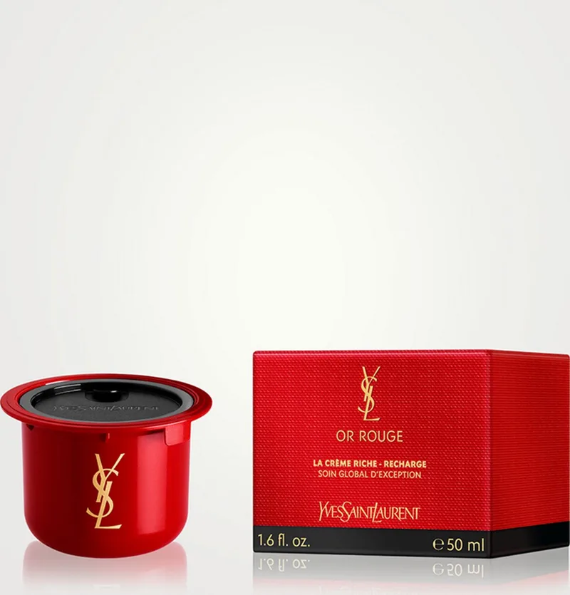 Or Rouge La Crème Riche Recharge - navulling - premium anti-aging huidverzorging von Yves Saint Laurent in 50 ml – Produktfoto