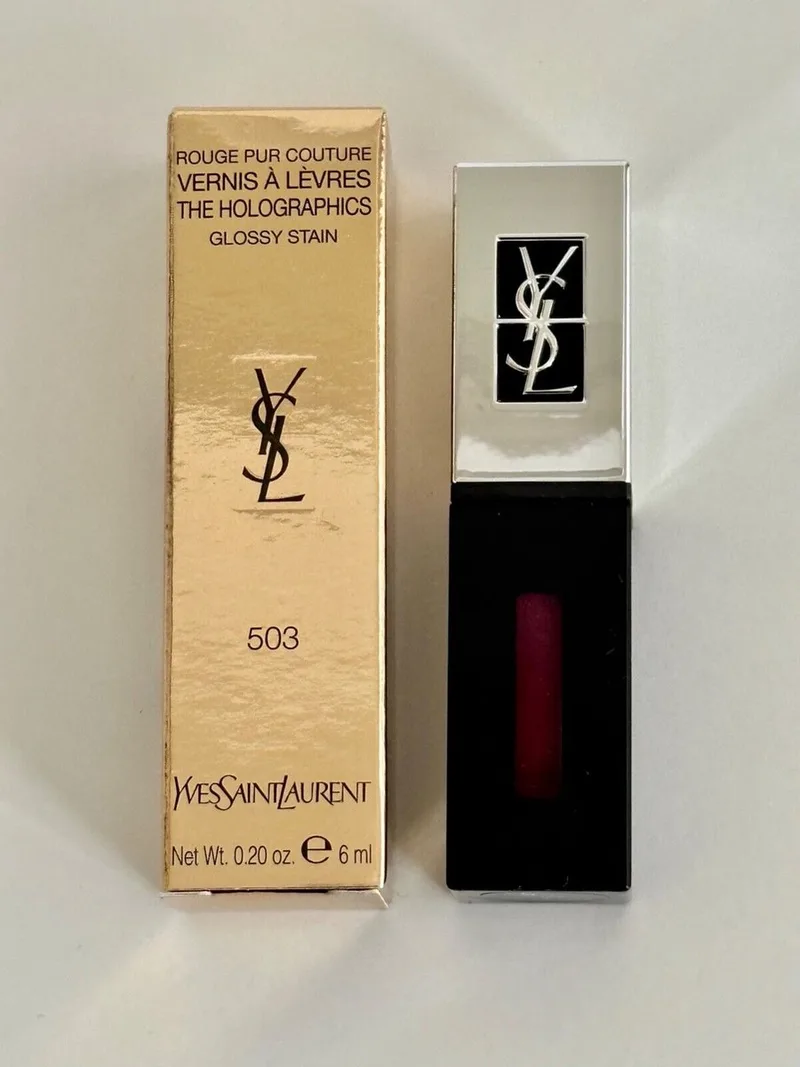 Rouge Pur Couture Vernis A Levres The Holographics Glossy Stain No-503 6 Ml von Yves Saint Laurent in Neon Prune – Produktfoto