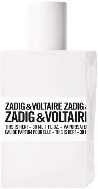 This is Her! parfum - Damesparfum met vanille en sandelhout fra Zadig & Voltaire i 30 ml – produktbillede 1 af 3