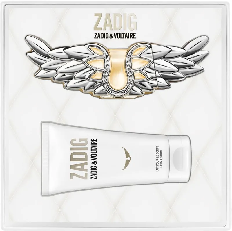 ZADIG 50ml Edp + Bodylotion Geschenkset von Zadig & Voltaire in Gold – Produktfoto